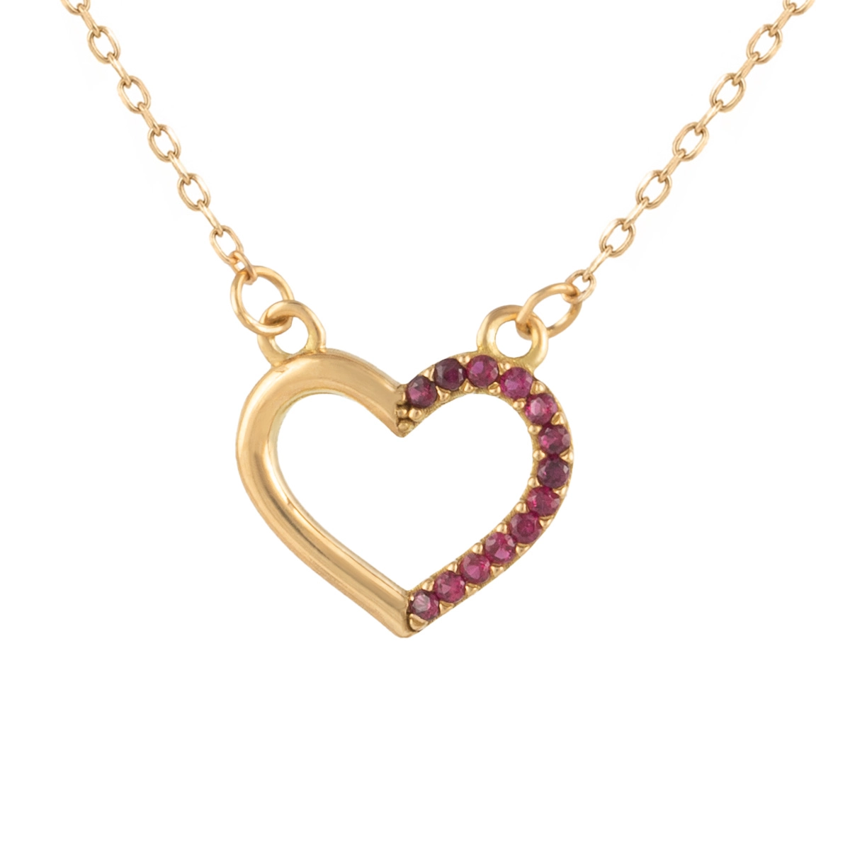 گردنبند طلا قلب میلا