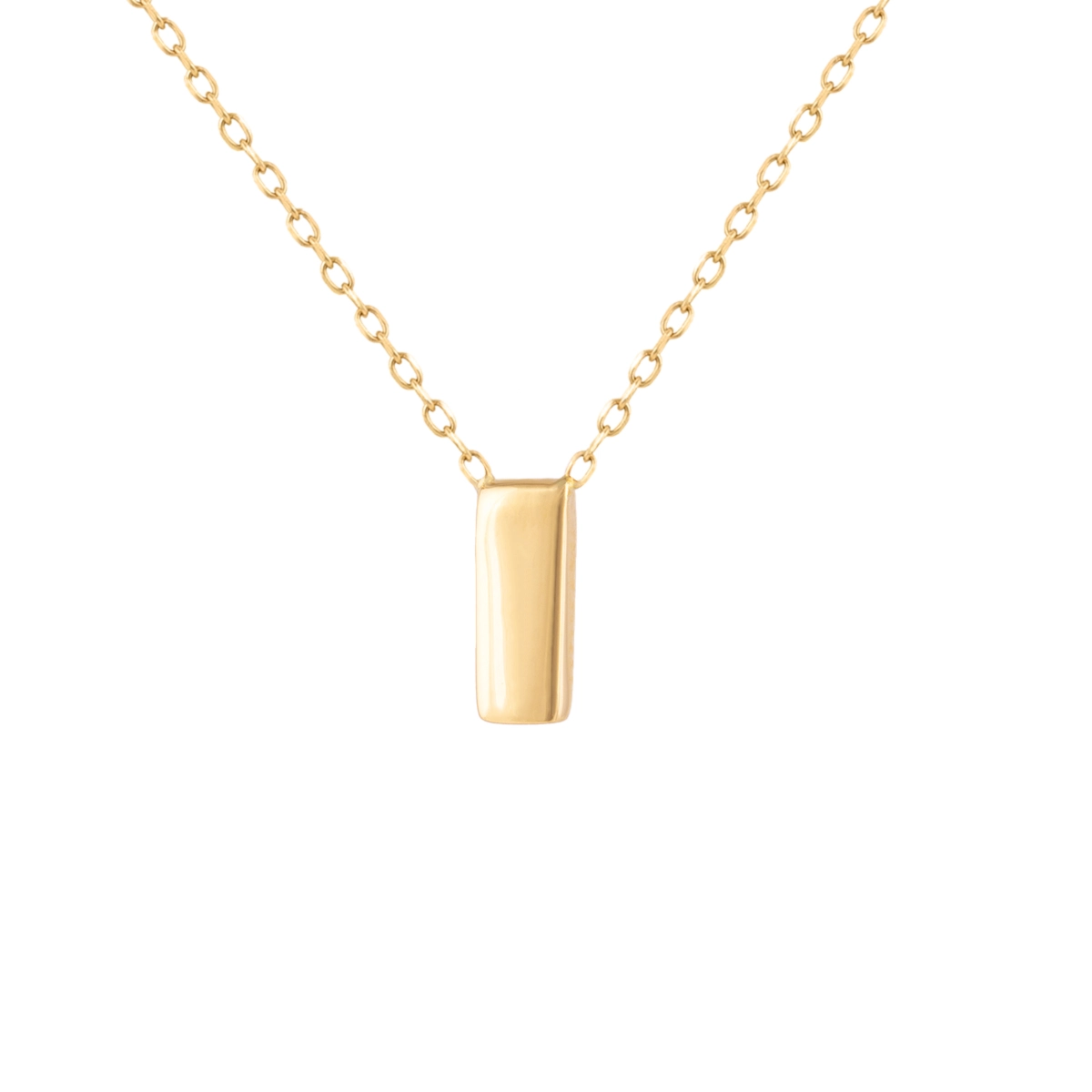 گردنبند طلا مینیمال مستطیل
