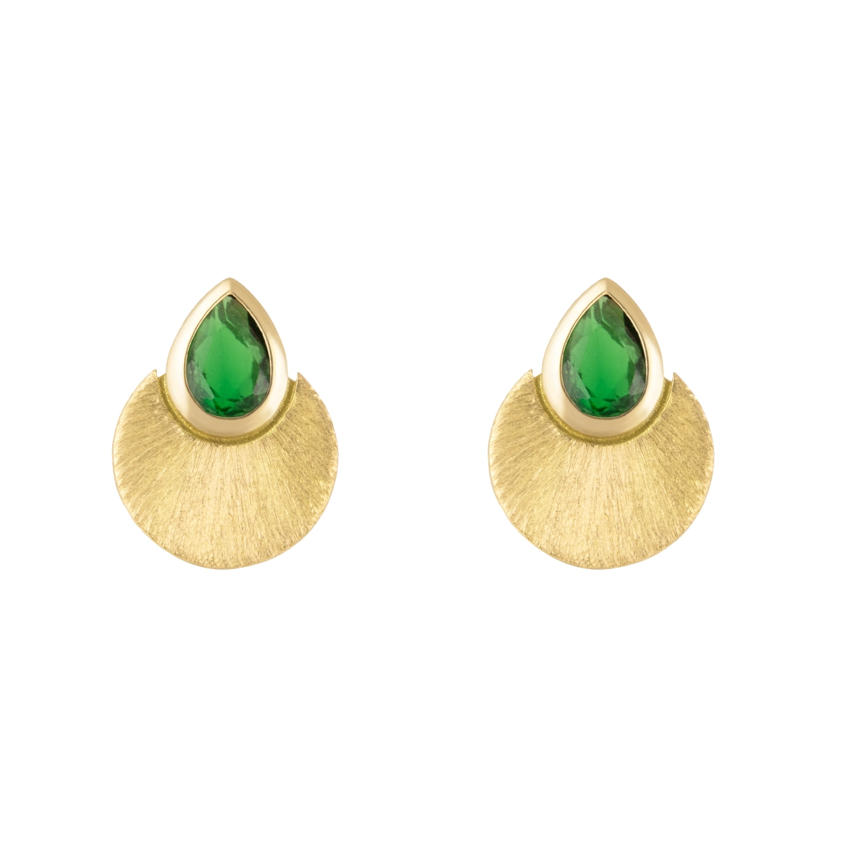 گوشواره طلا میخی خاتون زمرد