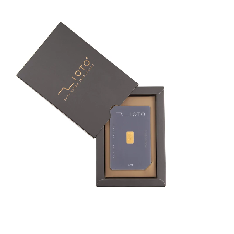 شمش طلا زیوتو ۰.۵ گرمی ۲۴ عیار مدل Au-p0.5