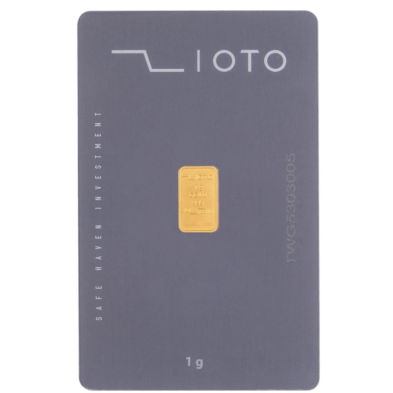 شمش طلا زیوتو ۱ گرمی ۲۴ عیار مدل Au-p1