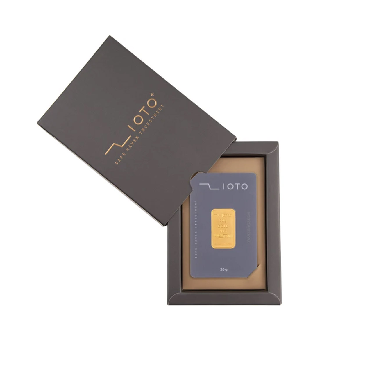 شمش طلا زیوتو ۲۰ گرمی ۲۴ عیار مدل Au-p20