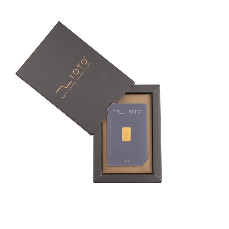 شمش طلا زیوتو ۲.۵ گرمی ۲۴ عیار مدل Au-p2.5