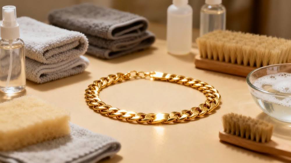 خمیردندان روی سطح طلا خط می‌اندازد.