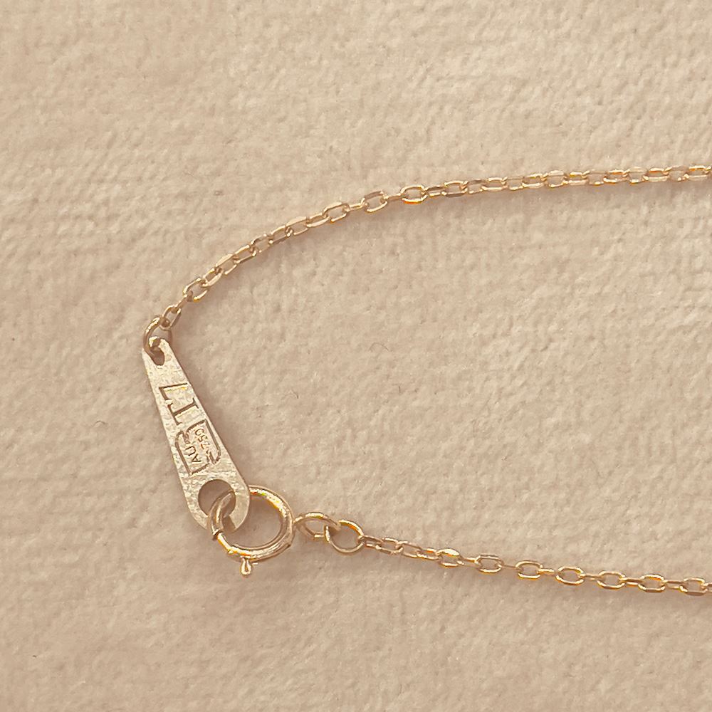 گردنبند طلا زنانه 18 عیار مدل لنگر کد D1001