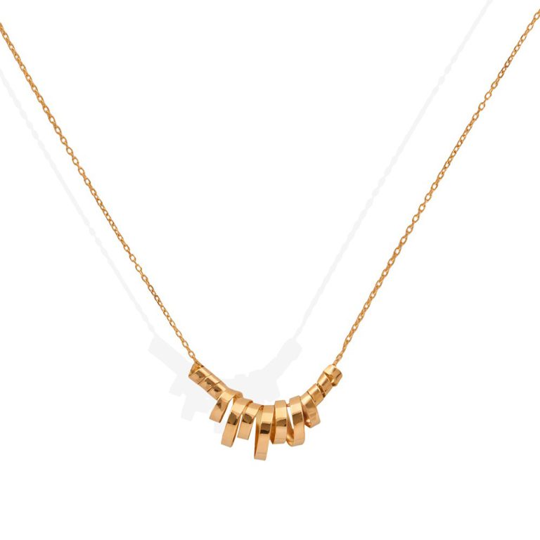 گردنبند زنانه طلا ۱۸ عیار طرح فرکانس