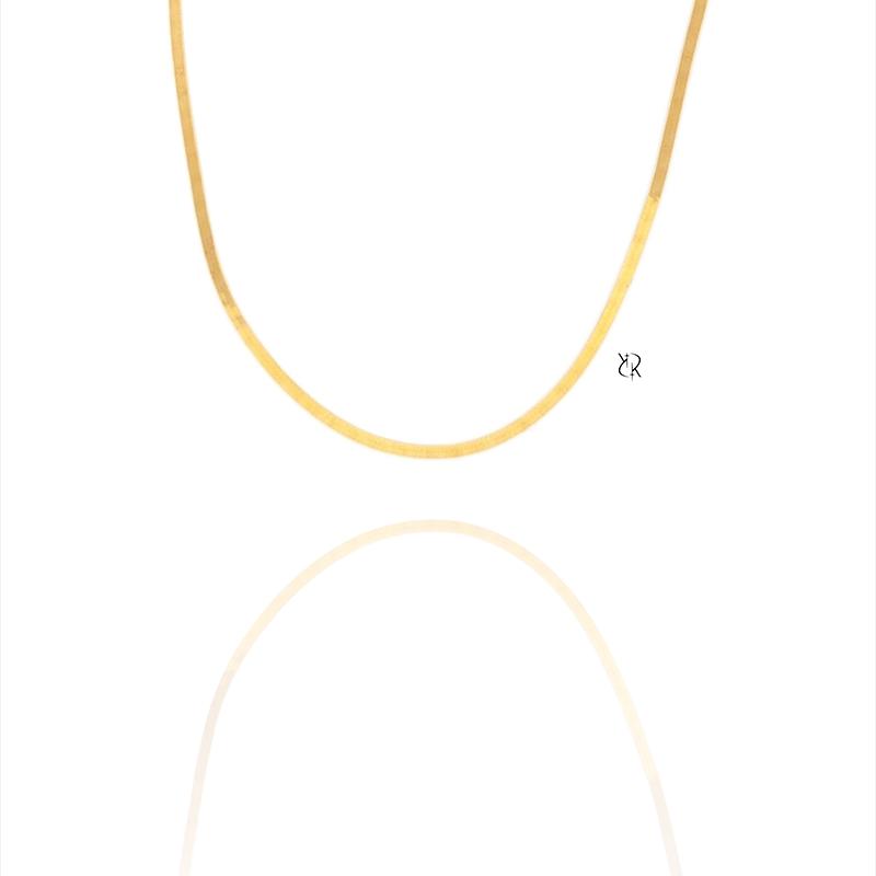 زنجیر زنانه طلا ۱۸ عیار طرح هرینگبون