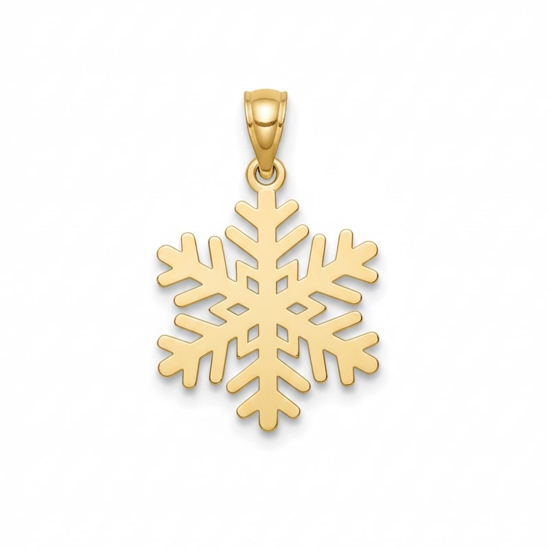 آویز طلا ۱۸ عیار دانه برف