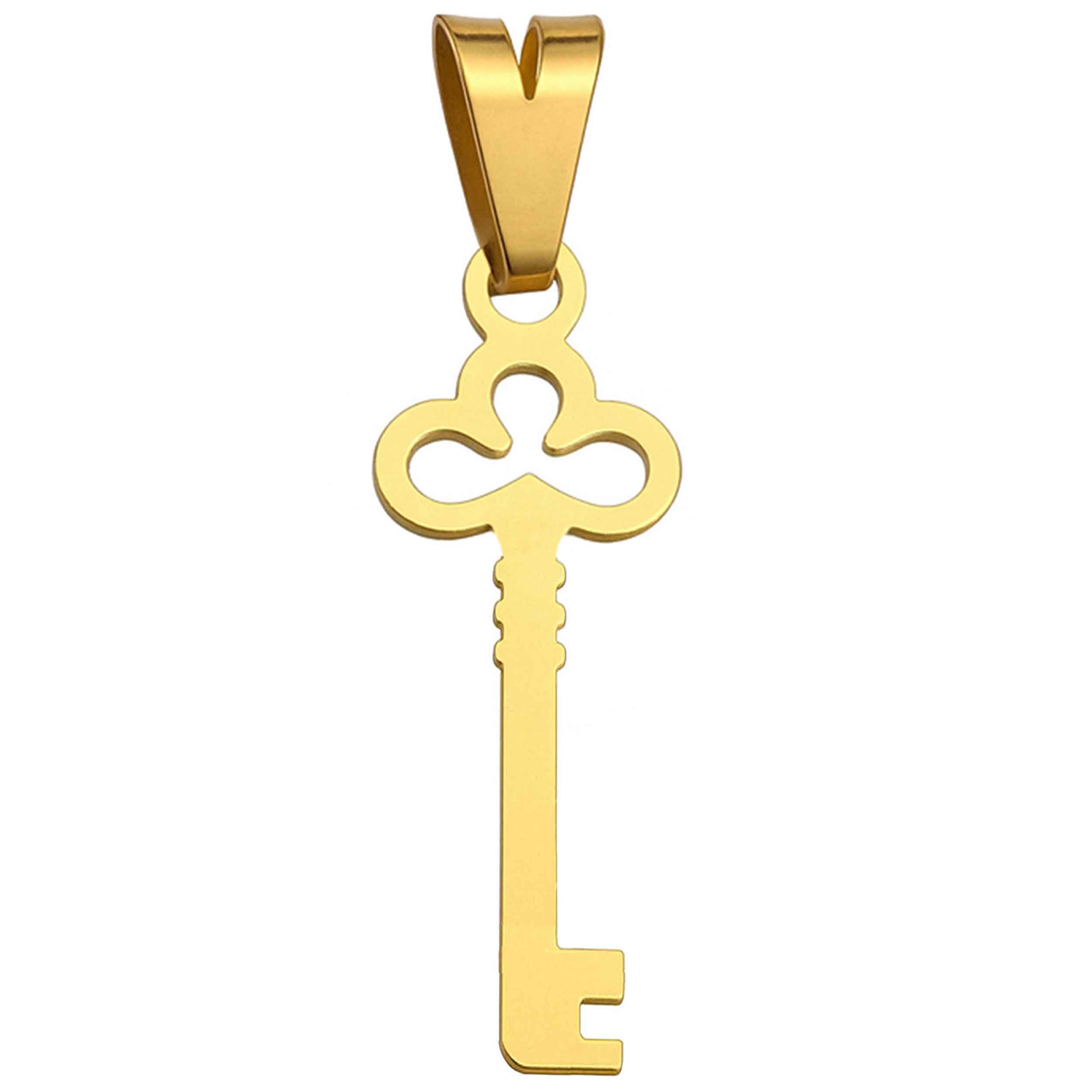 آویز زنانه طلا ۱۸ عیار طرح کلید