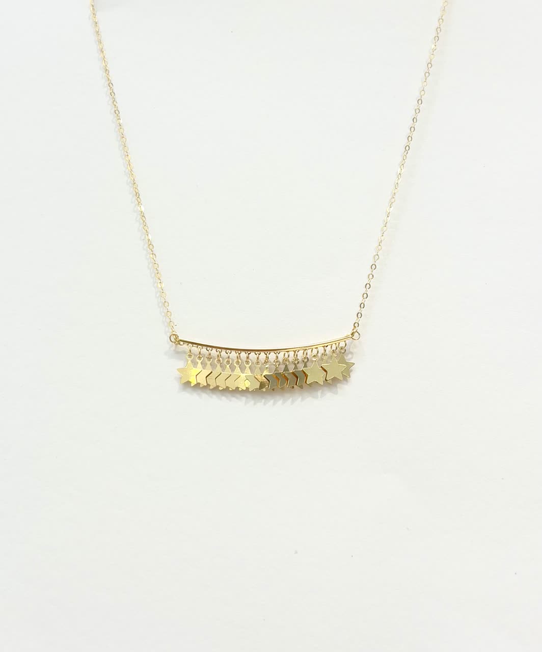 گردنبند زنانه طلا ۱۸ عیار گردنبند استار