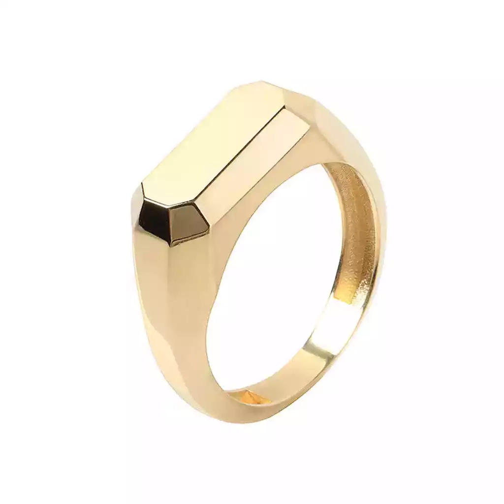 انگشتر طلا تخت مردانه