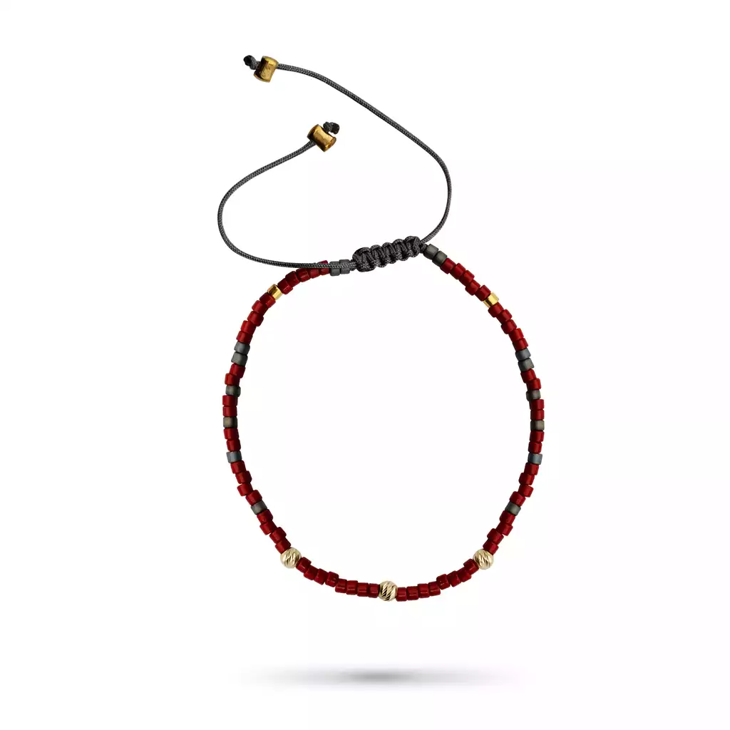 دستبند طلا بافت میوکی  آذرین