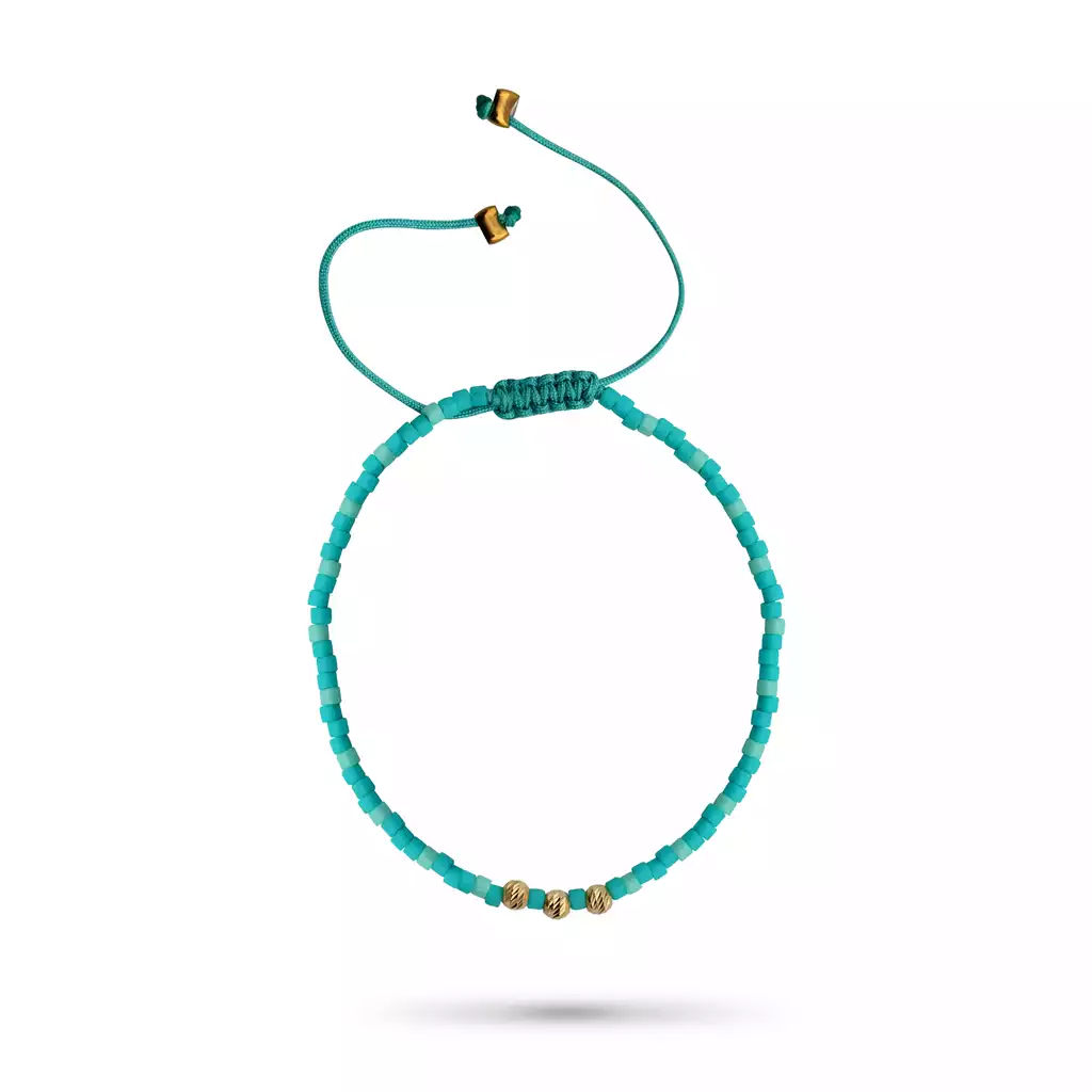 دستبند طلا بافت میوکی دریایی