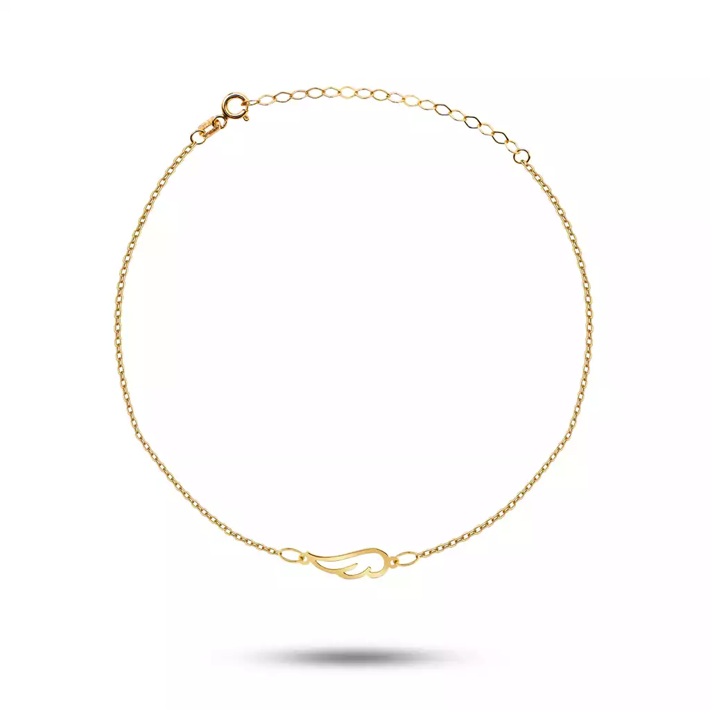 دستبند طلا زنجیری بال فرشته