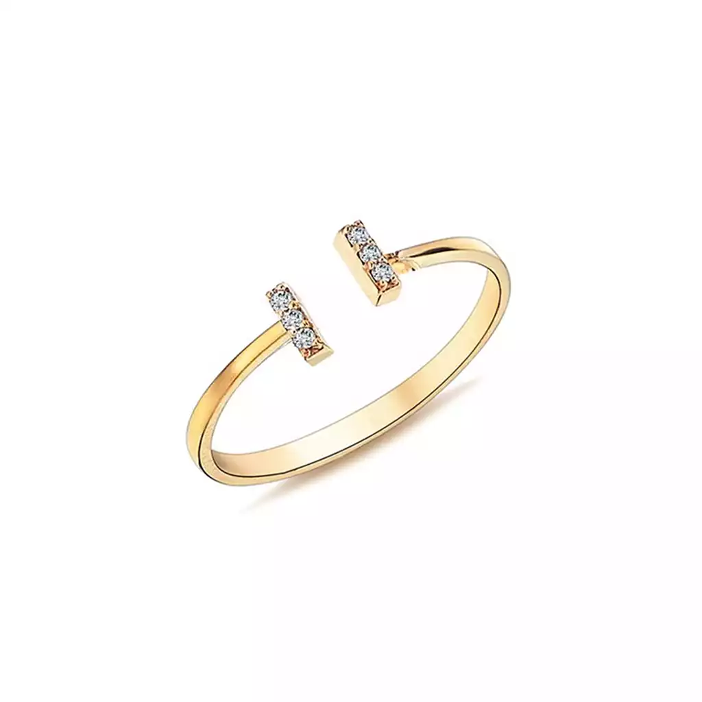 انگشتر طلا نگین دار تارا