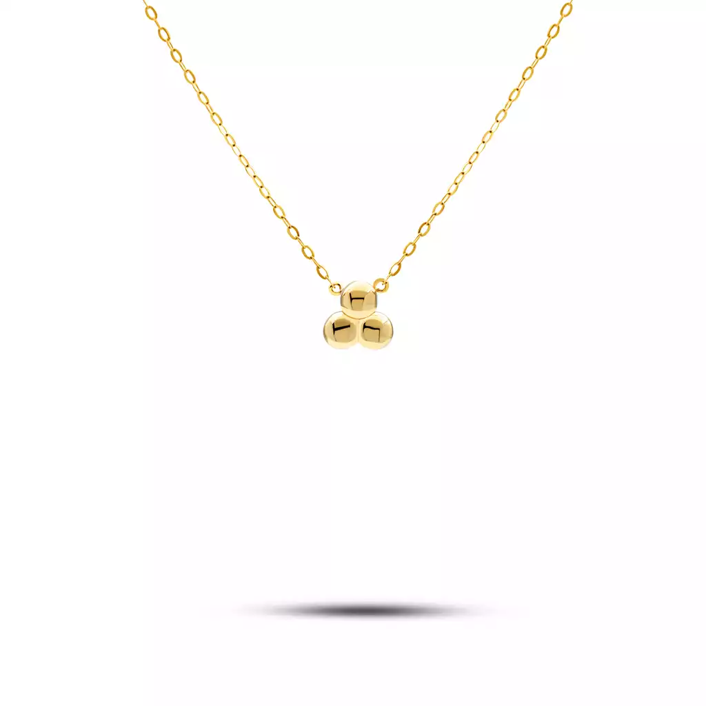 گردنبند طلا زنجیری گوی  تِریس