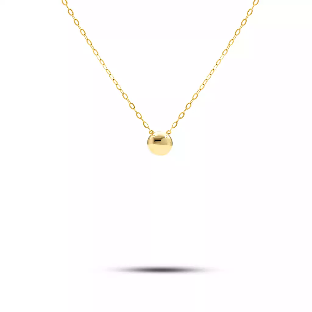 گردنبند طلا زنجیری دایره کمون