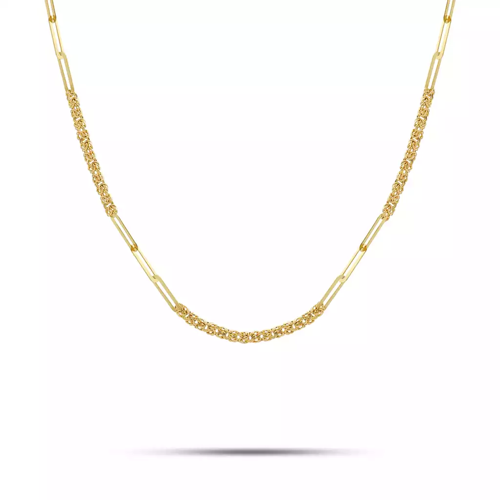 گردنبند طلا زنجیری دیپلمات   کارن