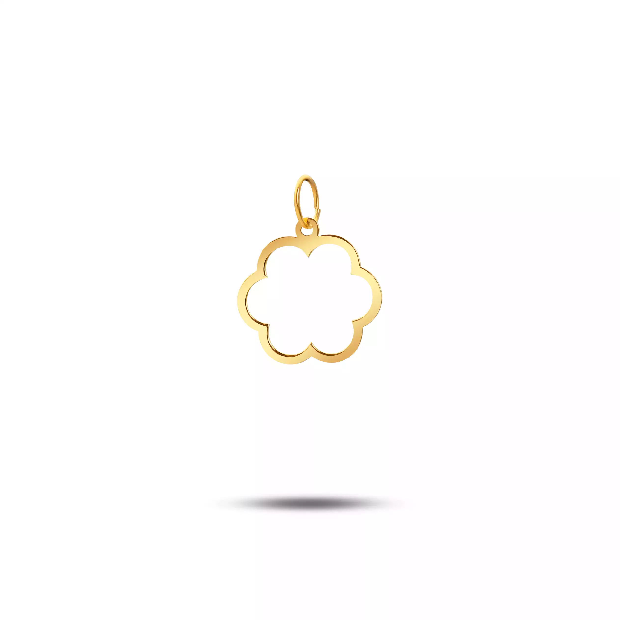 آویز طلا ابر توخالی