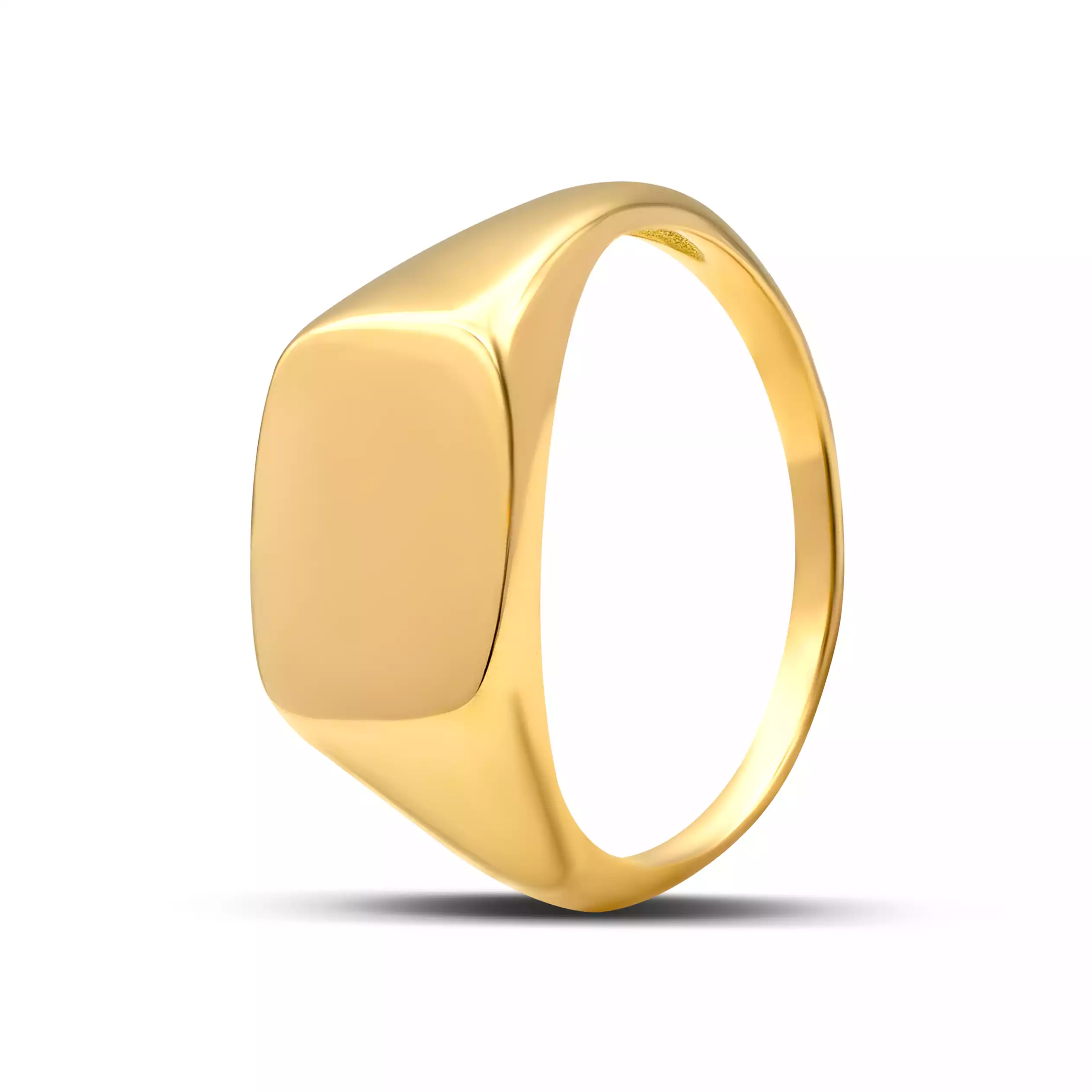 انگشتر طلا بدون نگین مردانه پینکی کینگدوم