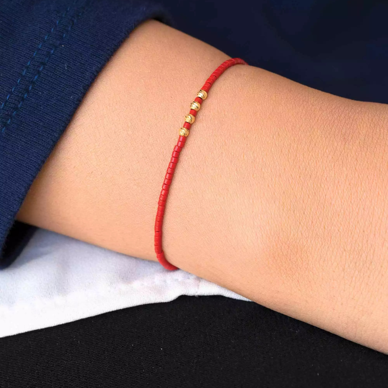 دستبند طلا بافت میوکی ایو