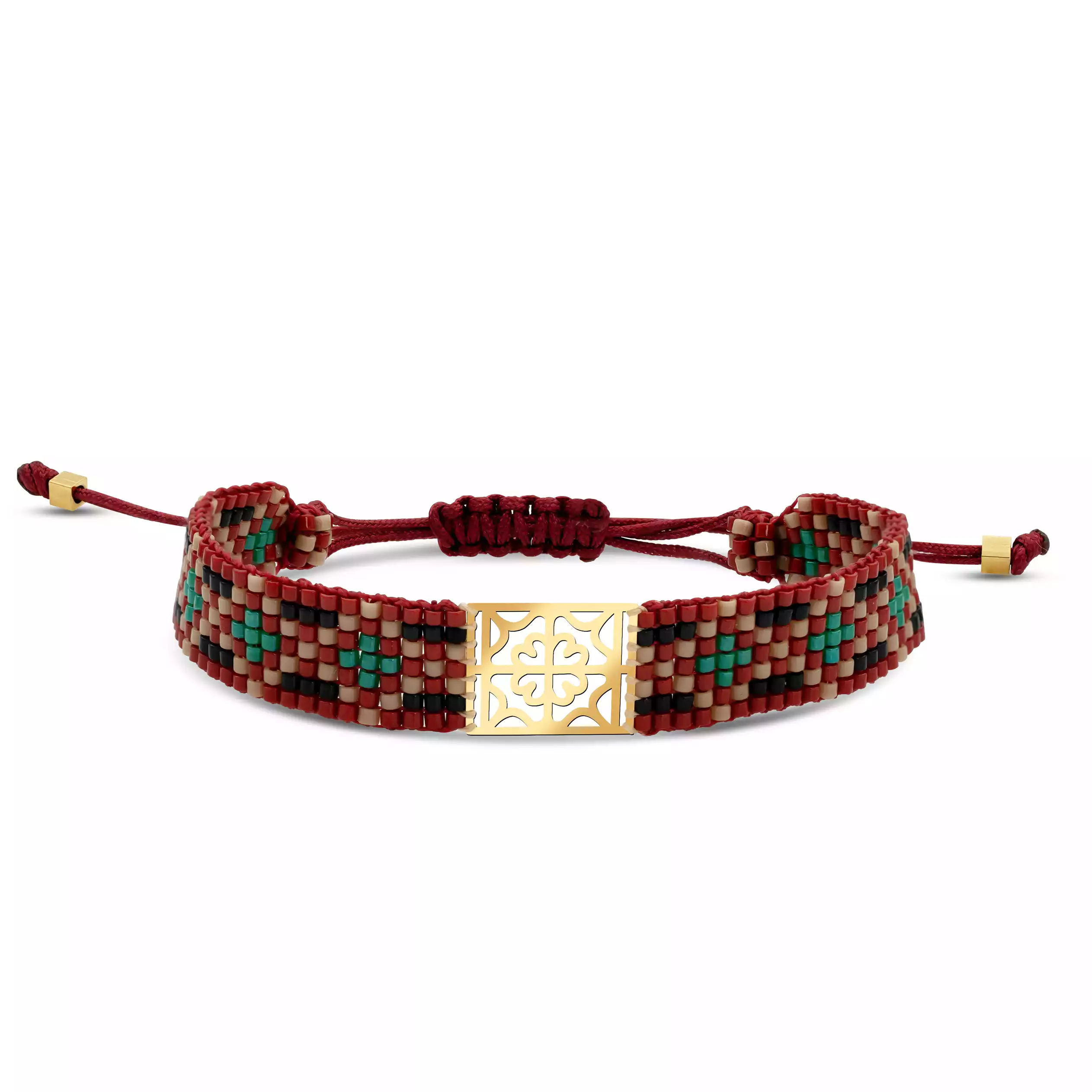 دستبند طلا بافت میوکی یلدا باریک