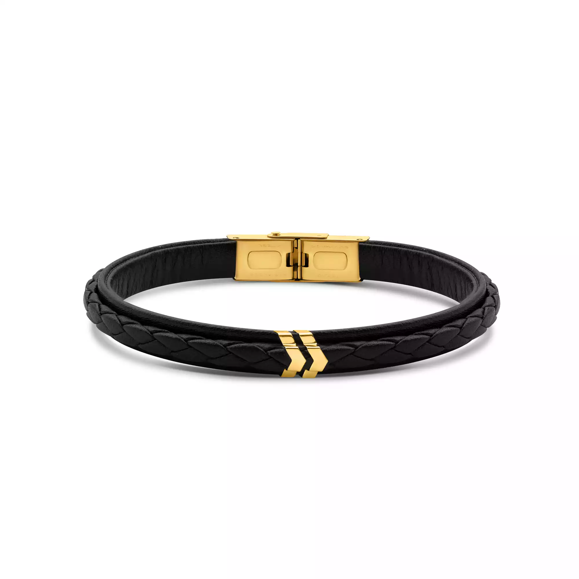 دستبند چرم طلا وِکتور