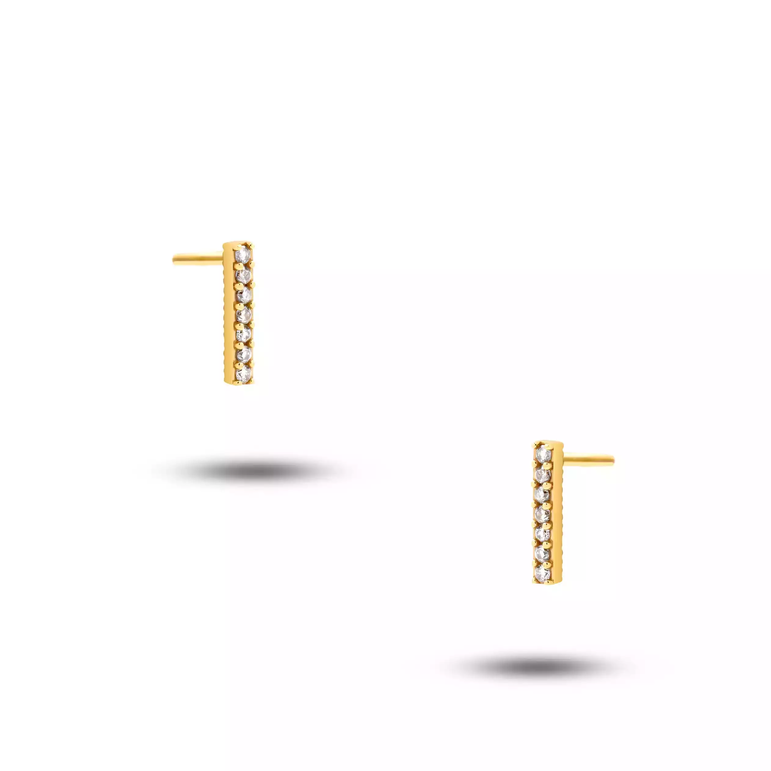 گوشواره طلا میخی خط نیلان