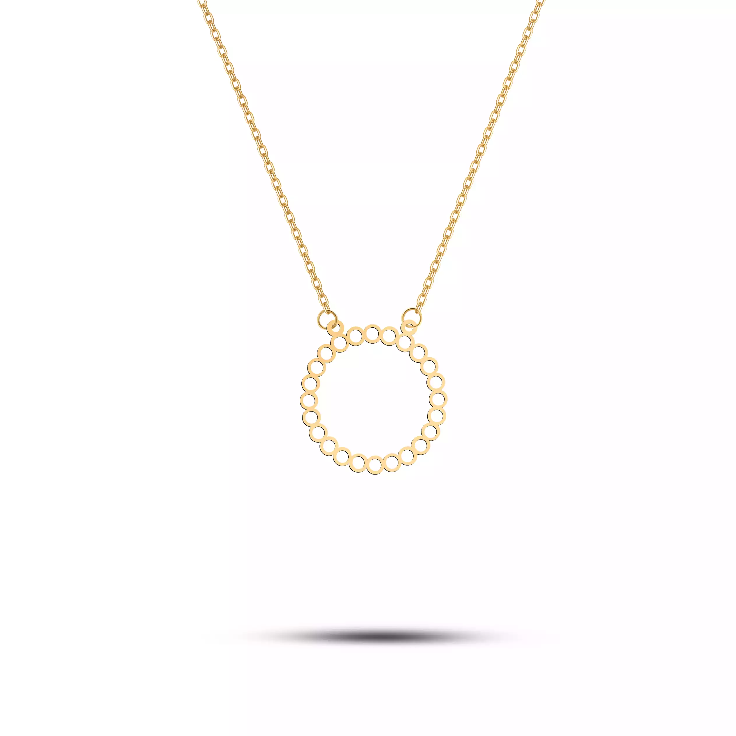 گردنبند طلا دایره زرین