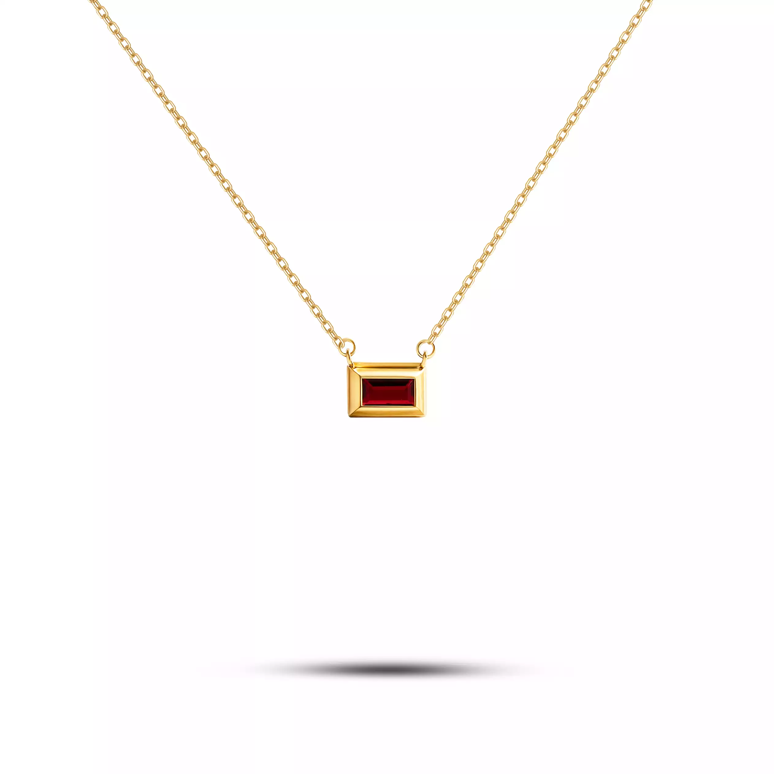 گردنبند طلا زنجیری باگت راز سرخ