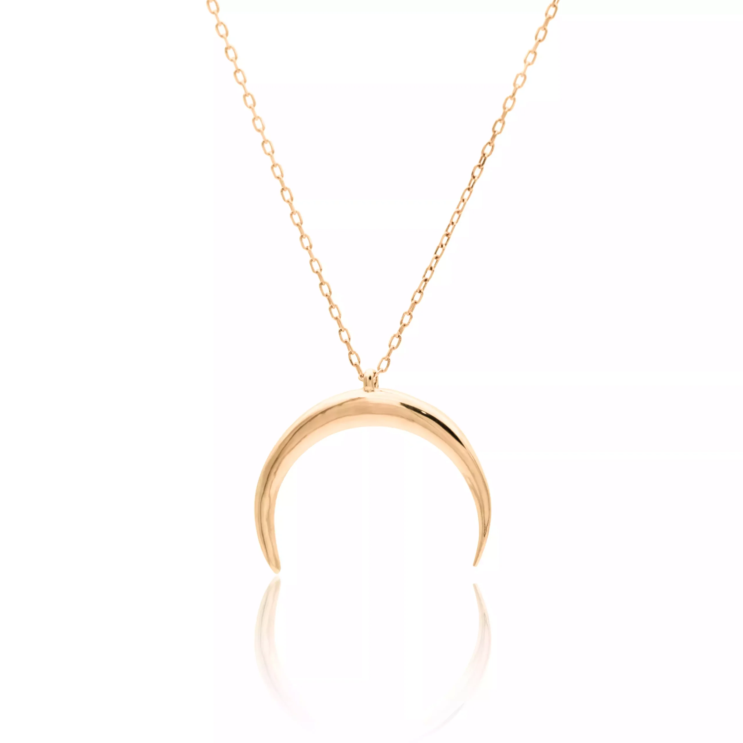 گردنبند طلا زنجیری ماه مینیمال