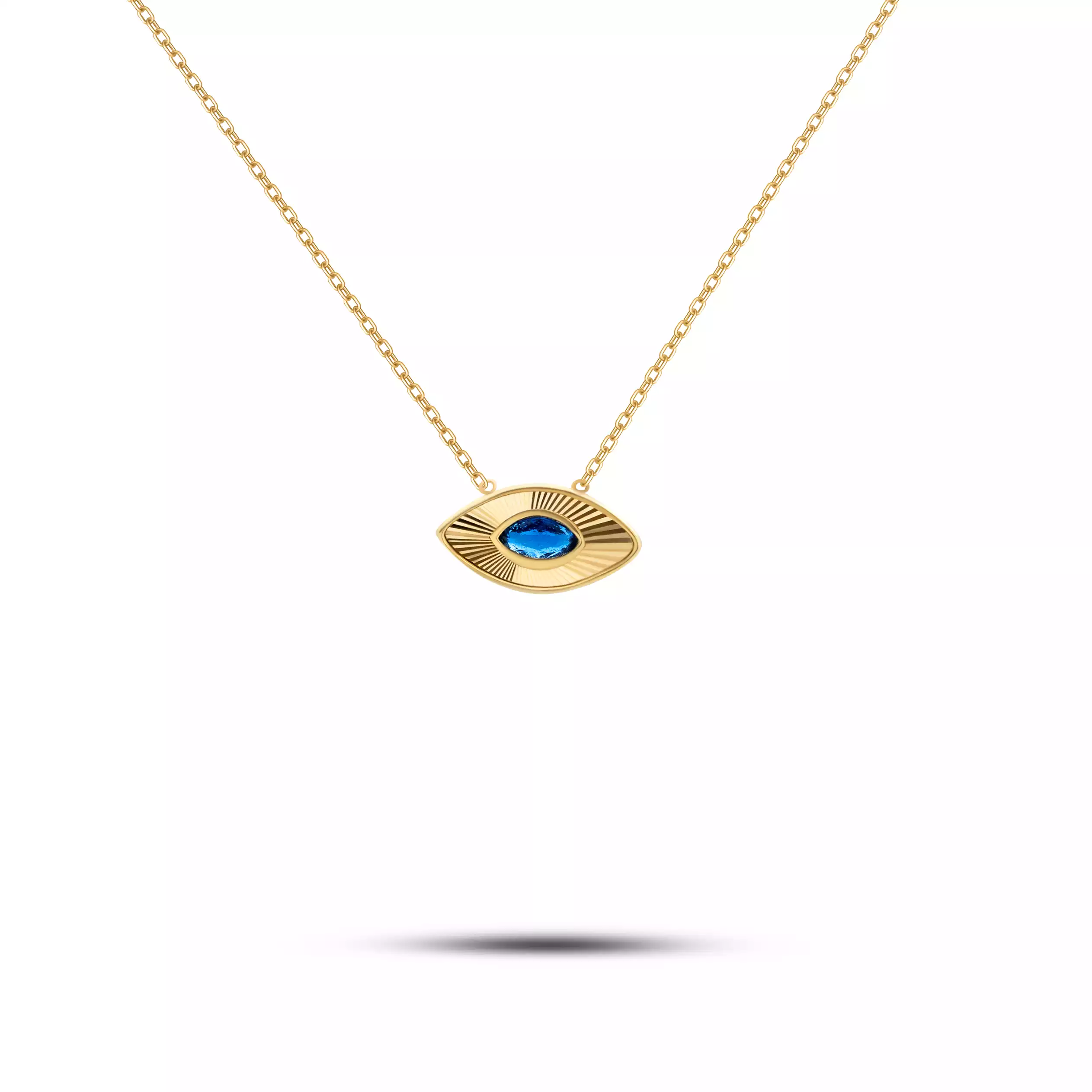 گردنبند طلا زنجیری نگهبان آبی