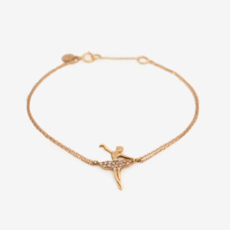 دستبند طلای 18 عیار مدل بالرین