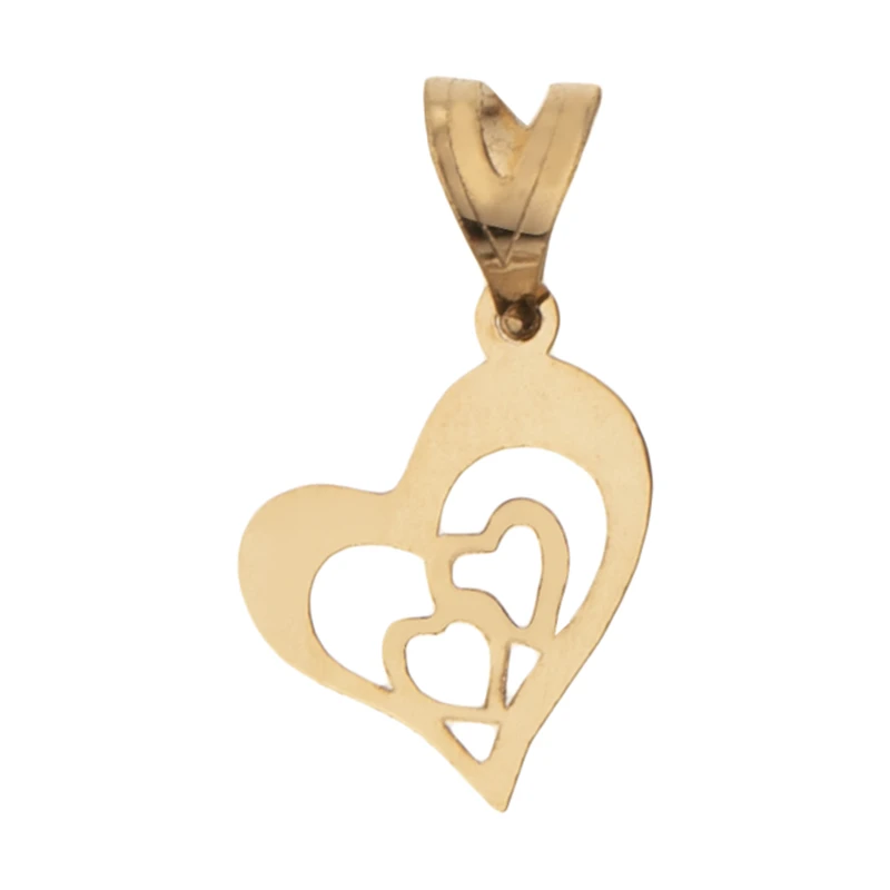 آویز گردنبند طلا 18 عیار زنانه مدل MM1493 طرح قلب