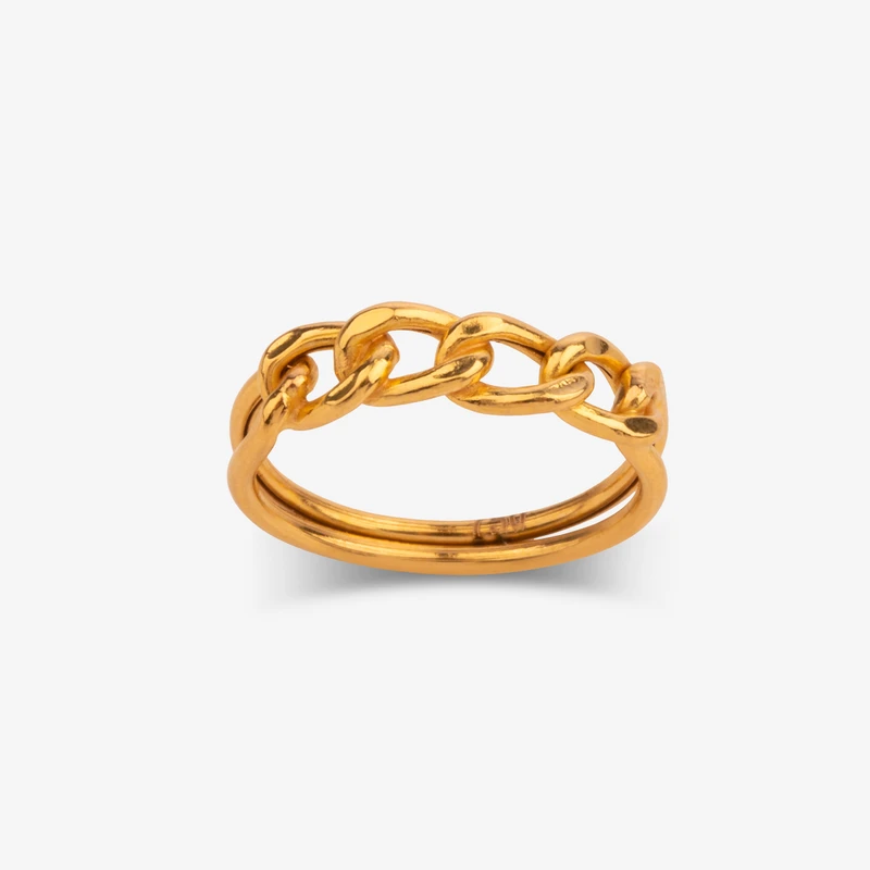 انگشتر طلا 18 عیار زنانه با طرح کارتیه مدل MR0258