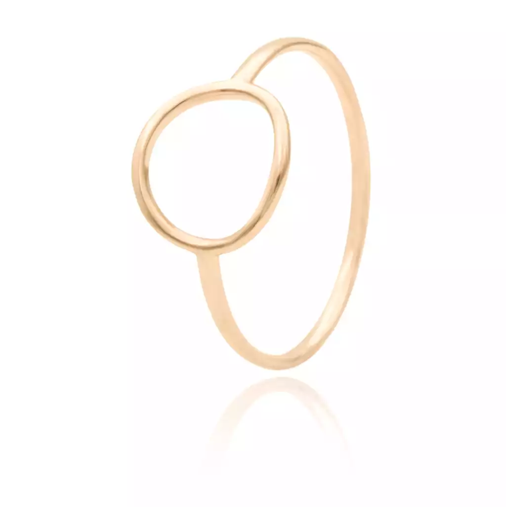 انگشتر طلا دایره توخالی