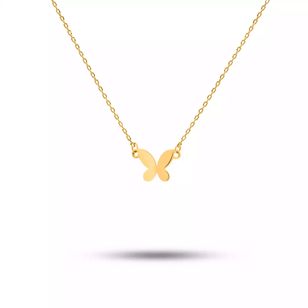 گردنبند پروانه ظریف طلا