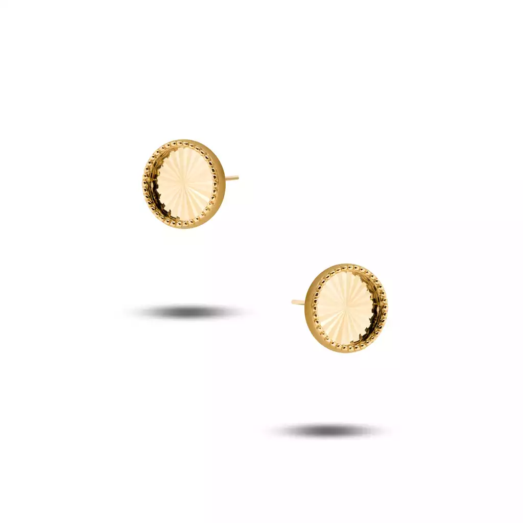 گوشواره طلا دایره ای ساده