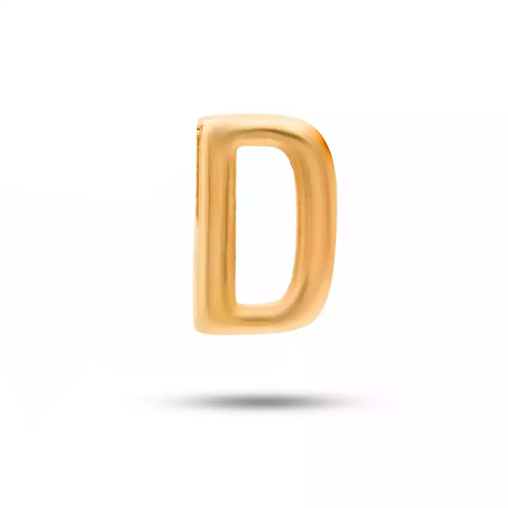 آویز طلا تک حرف D