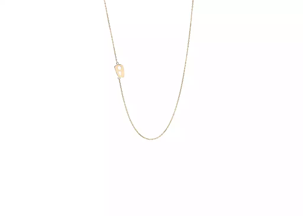 گردنبند طلا نیمانی طرح ه نیمانی