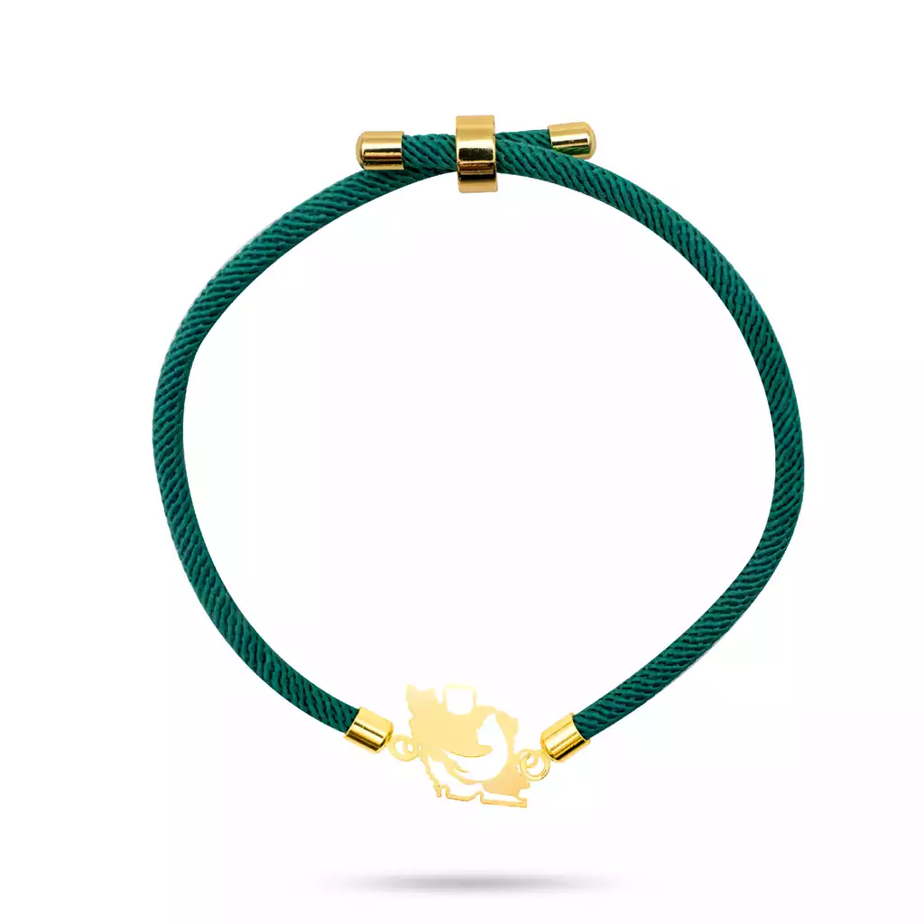 دستبند طلا بافت آسانسوری نقشه ایران