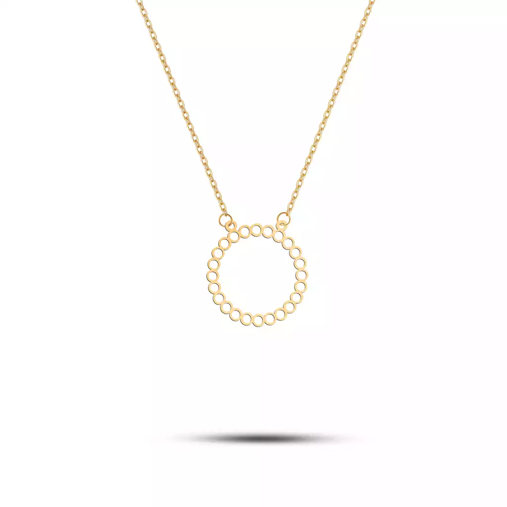 گردنبند طلا دایره زرین