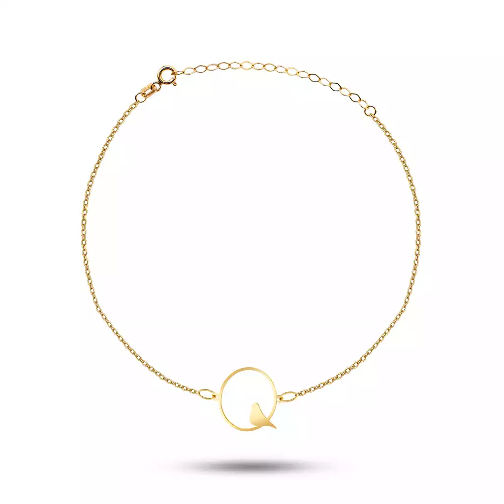 دستبند طلا زنجیری آوای پرنده