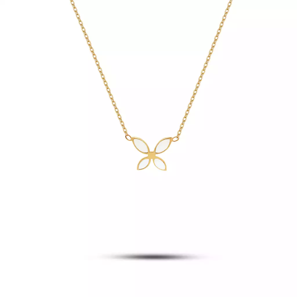 گردنبند طلا زنجیری گل لاریس