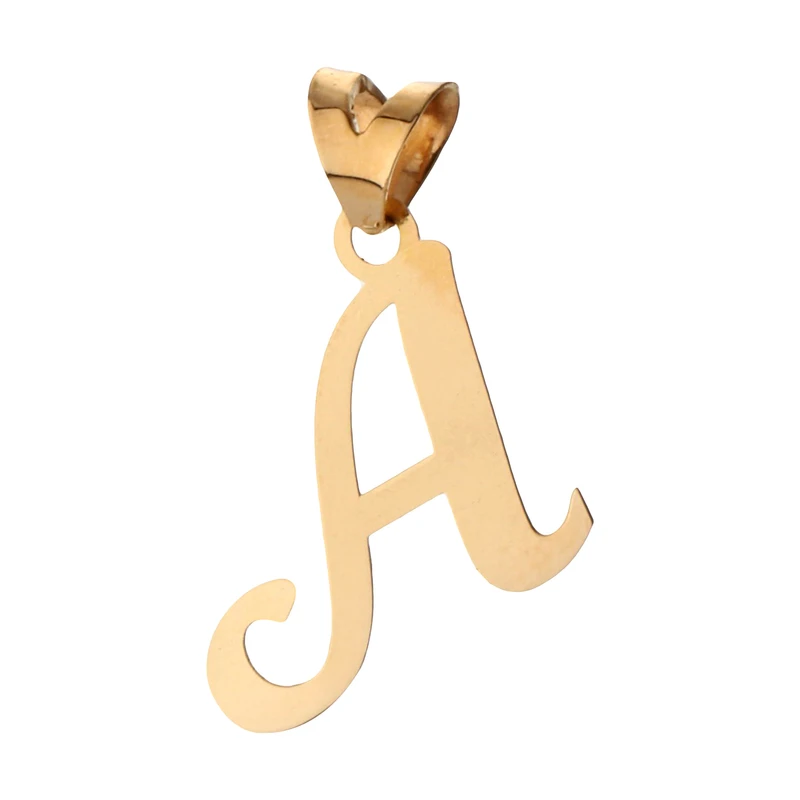 آویز گردنبند طلا 18 عیار زنانه طرح حرف لاتین A