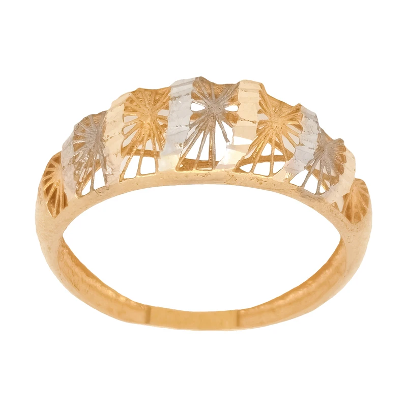 انگشتر بدون نگین طلا 18 عیار مدل آندرومدا AZ19-2