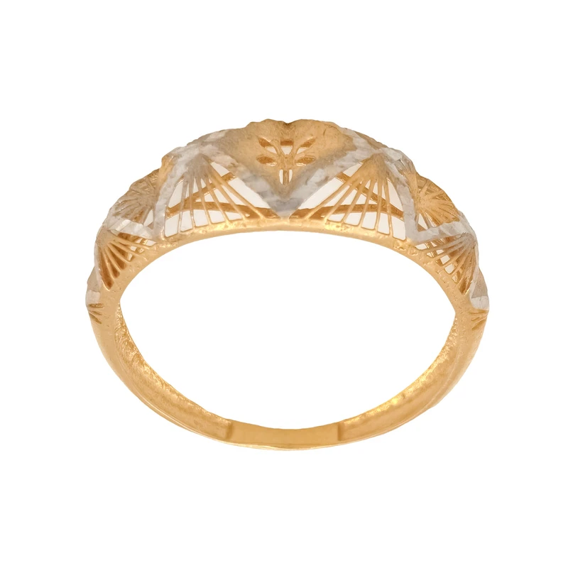 انگشتر بدون نگین طلا 18 عیار مدل آندرومدا BA-8P-14