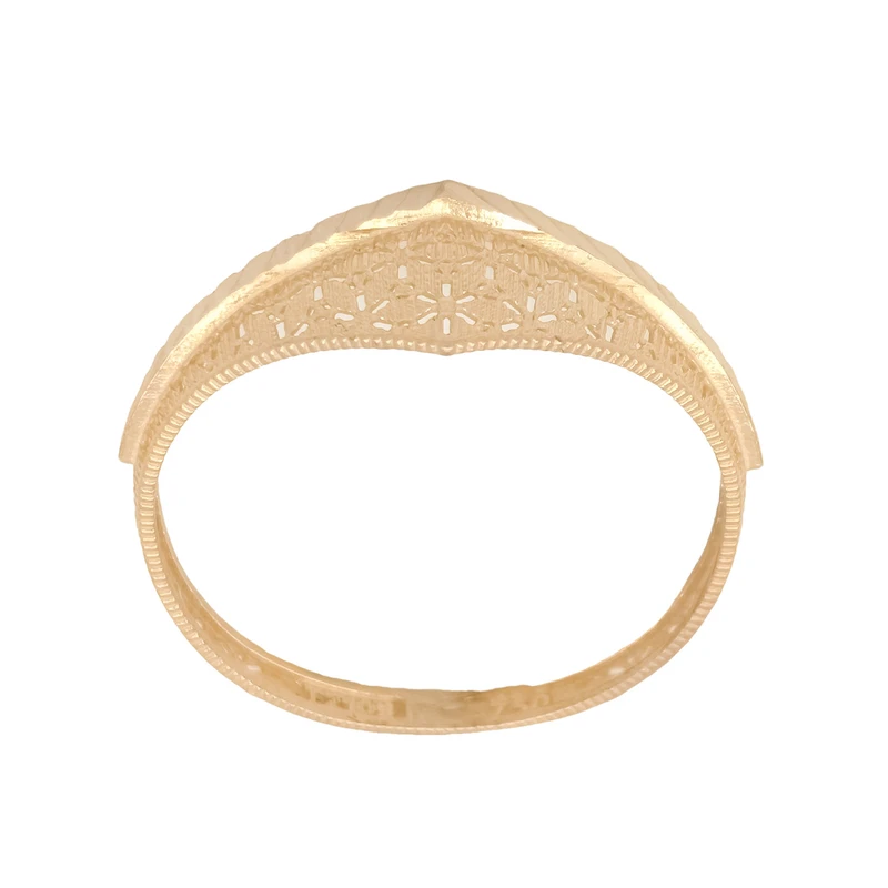 انگشتر بدون نگین طلا 18 عیار مدل ایوا کد BA-1-8