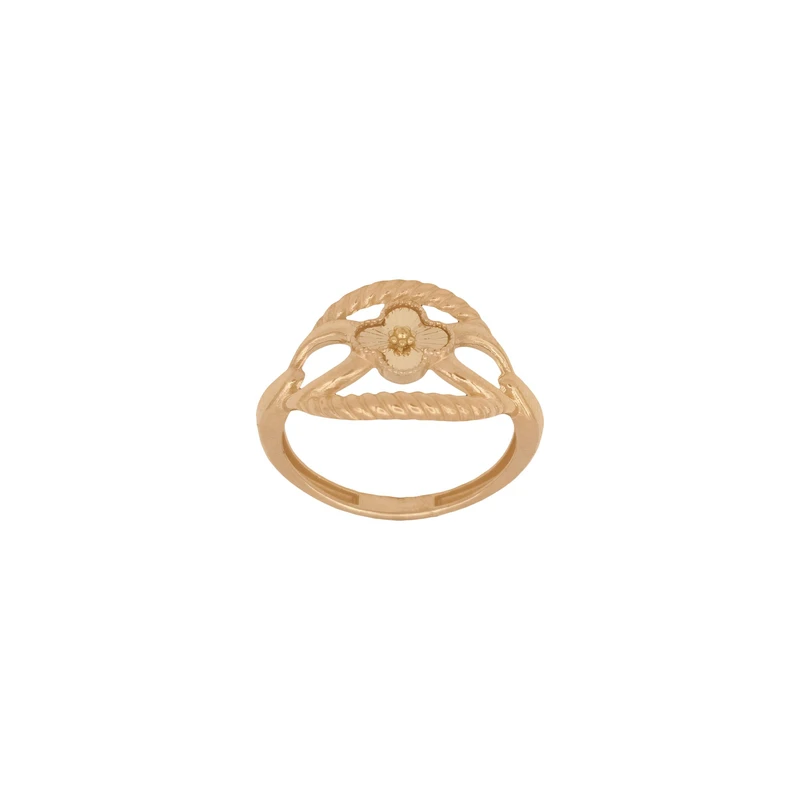 انگشتر بدون نگین طلا 18 عیار مدل پرادا کد AZ19-6