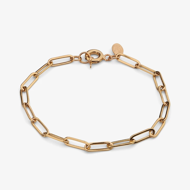 دستبند زنجیری طلا کم اجرت 18 عیار زنانه ناریا مدل M30--1